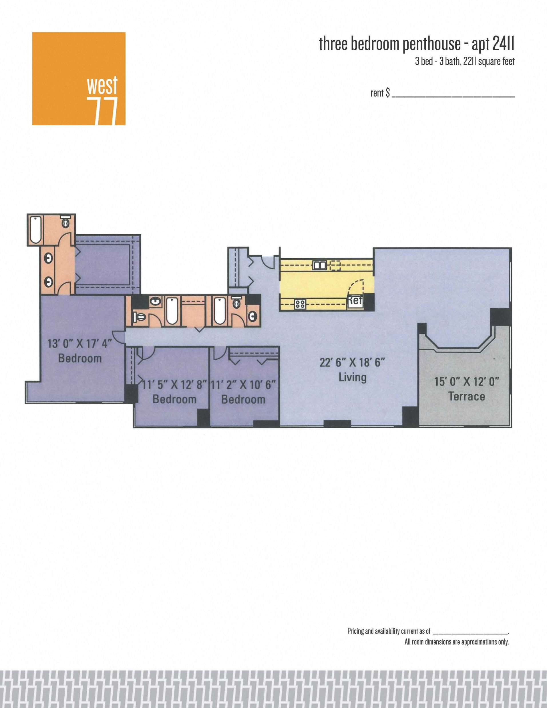 west77_Penthouse 2411 Penthouse 2411 Floor Plan